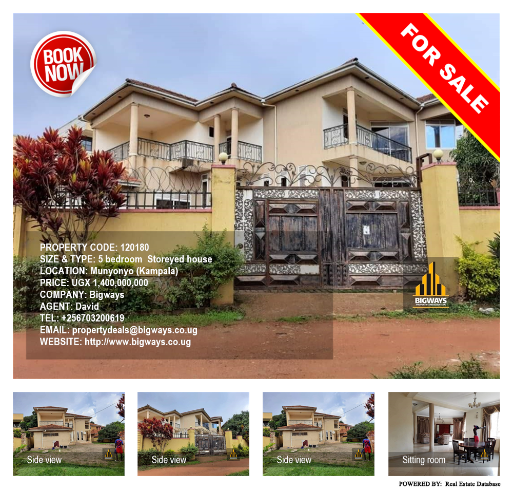 5 bedroom Storeyed house  for sale in Munyonyo Kampala Uganda, code: 120180