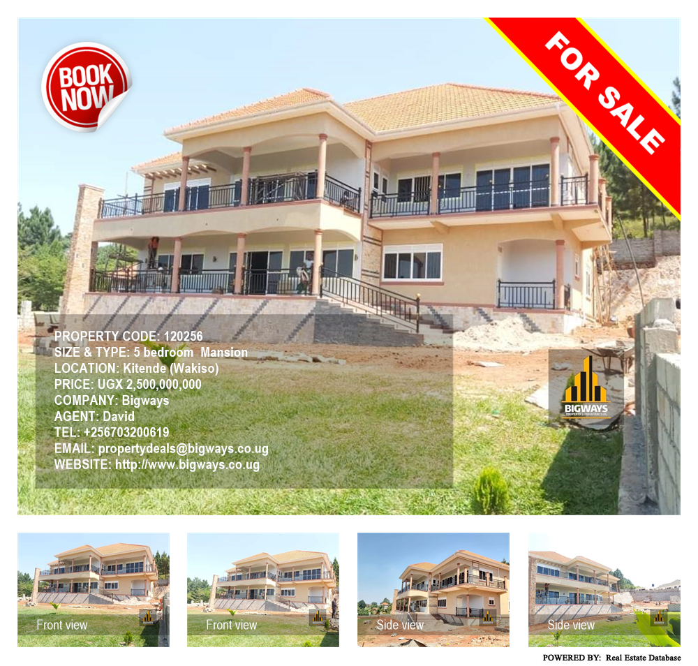5 bedroom Mansion  for sale in Kitende Wakiso Uganda, code: 120256