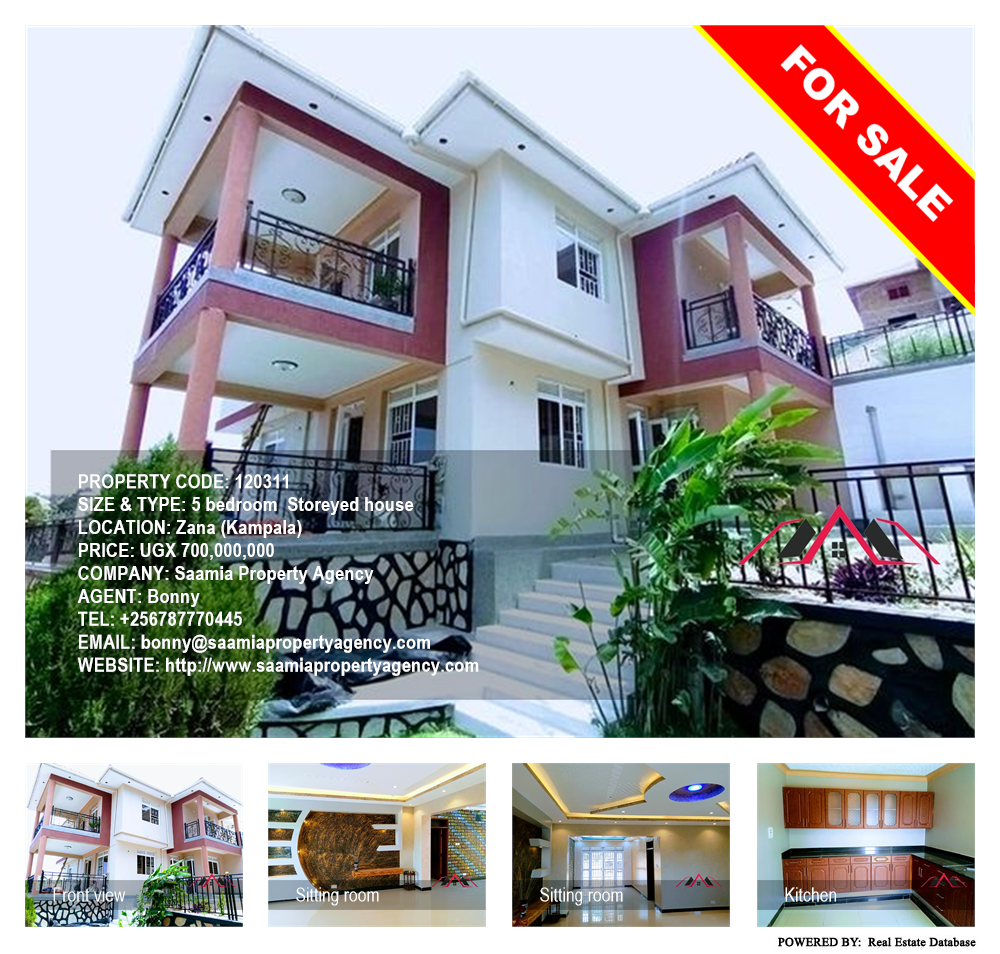 5 bedroom Storeyed house  for sale in Zana Kampala Uganda, code: 120311