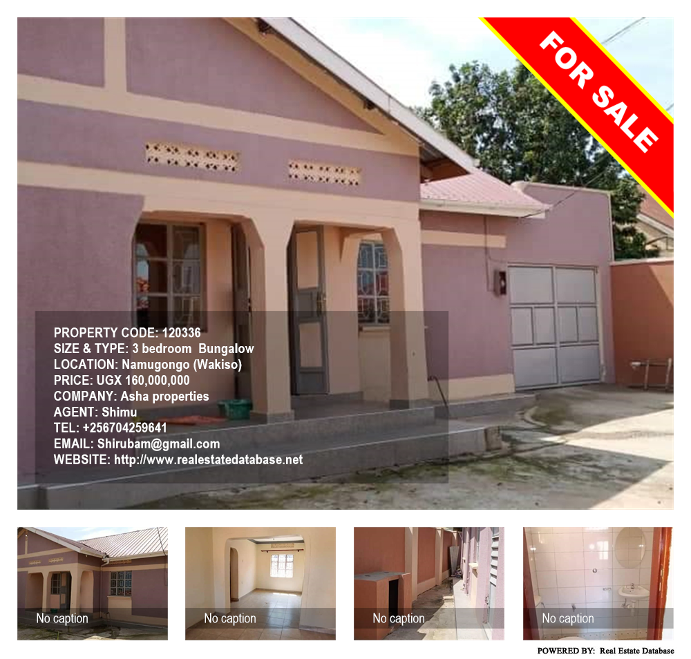 3 bedroom Bungalow  for sale in Namugongo Wakiso Uganda, code: 120336