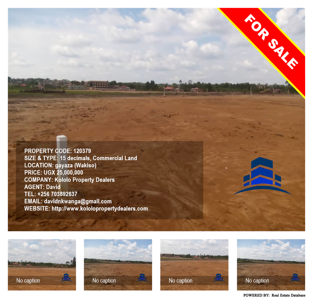 Commercial Land  for sale in Gayaza Wakiso Uganda, code: 120379