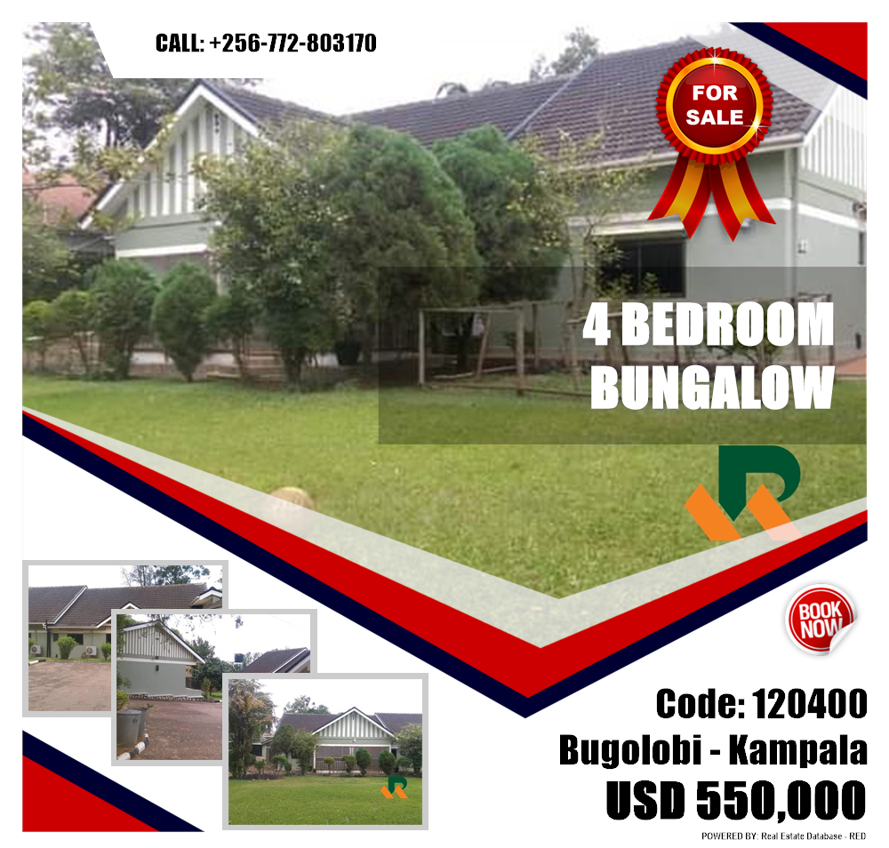 4 bedroom Bungalow  for sale in Bugoloobi Kampala Uganda, code: 120400
