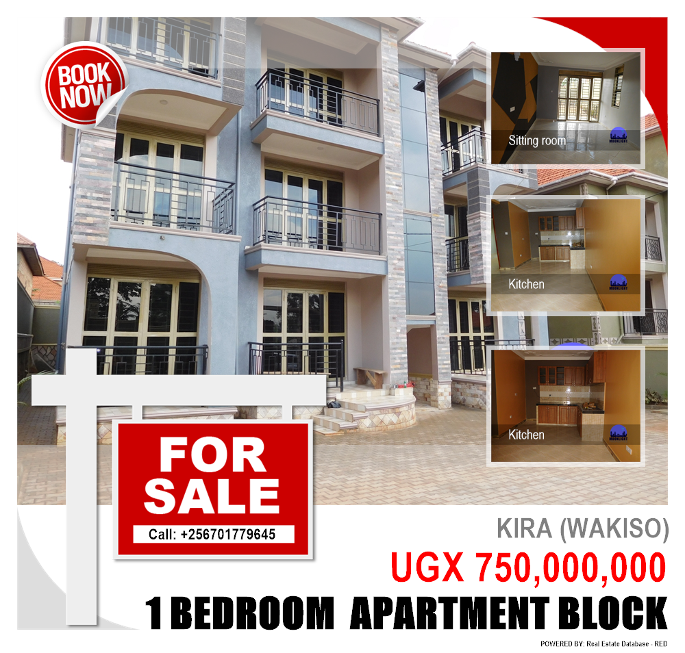 1 bedroom Apartment block  for sale in Kira Wakiso Uganda, code: 120515