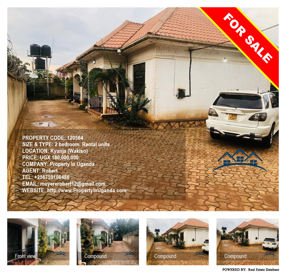 2 bedroom Rental units  for sale in Kyanja Wakiso Uganda, code: 120564