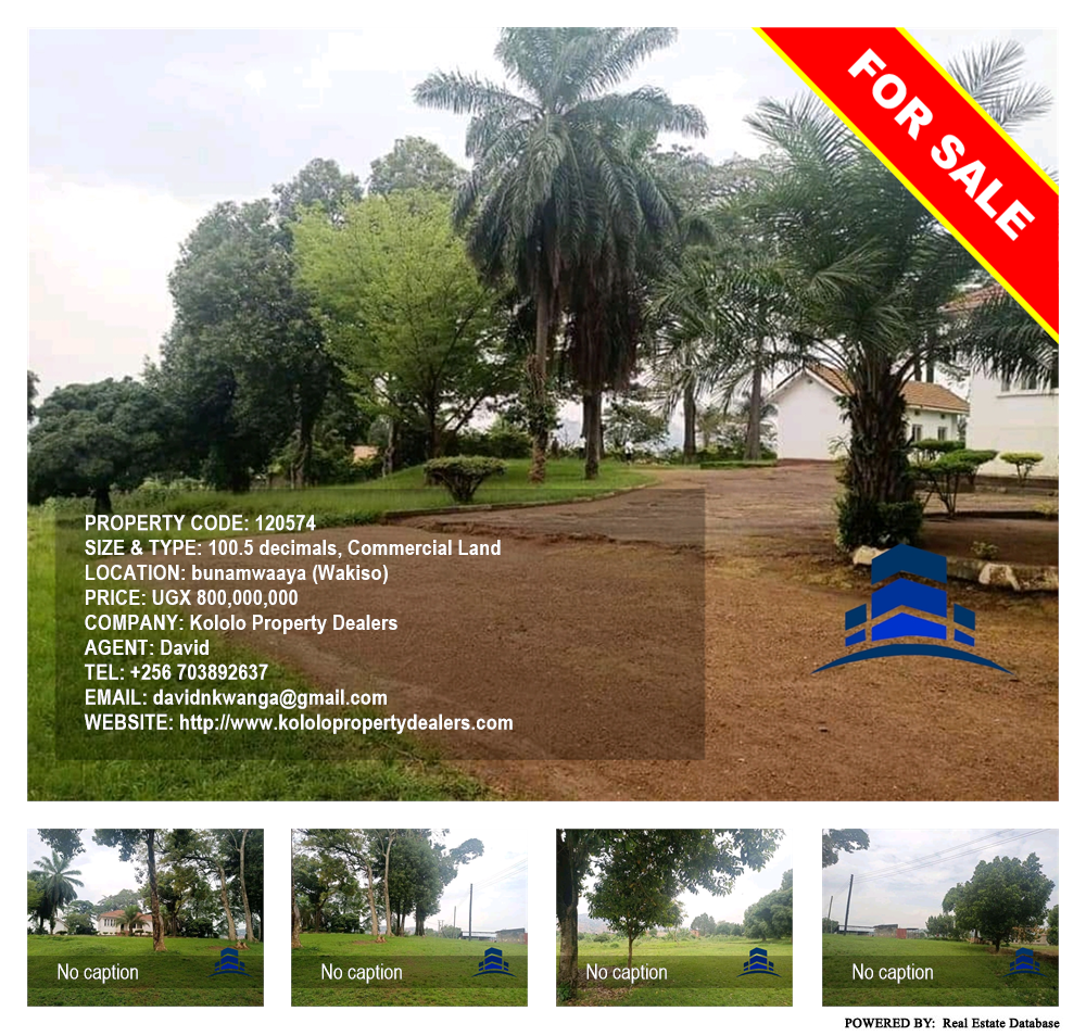 Commercial Land  for sale in Bunamwaaya Wakiso Uganda, code: 120574
