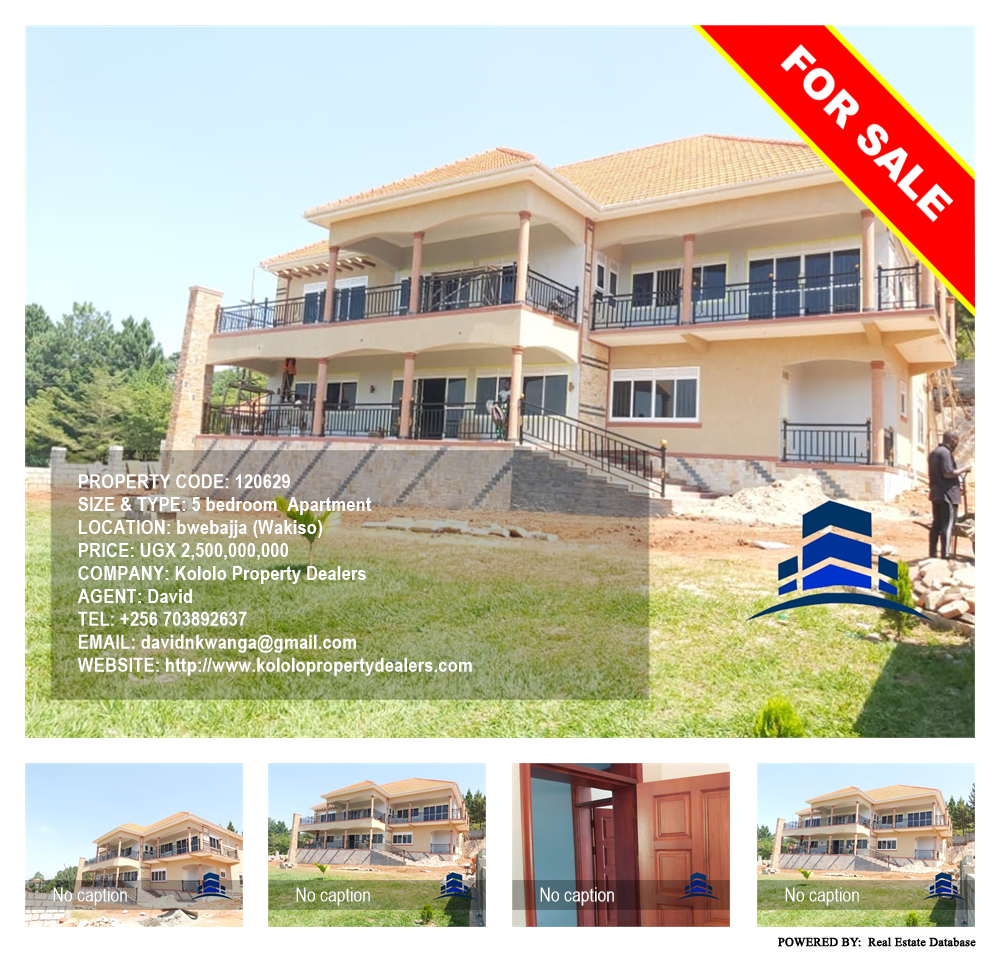 5 bedroom Apartment  for sale in Bwebajja Wakiso Uganda, code: 120629
