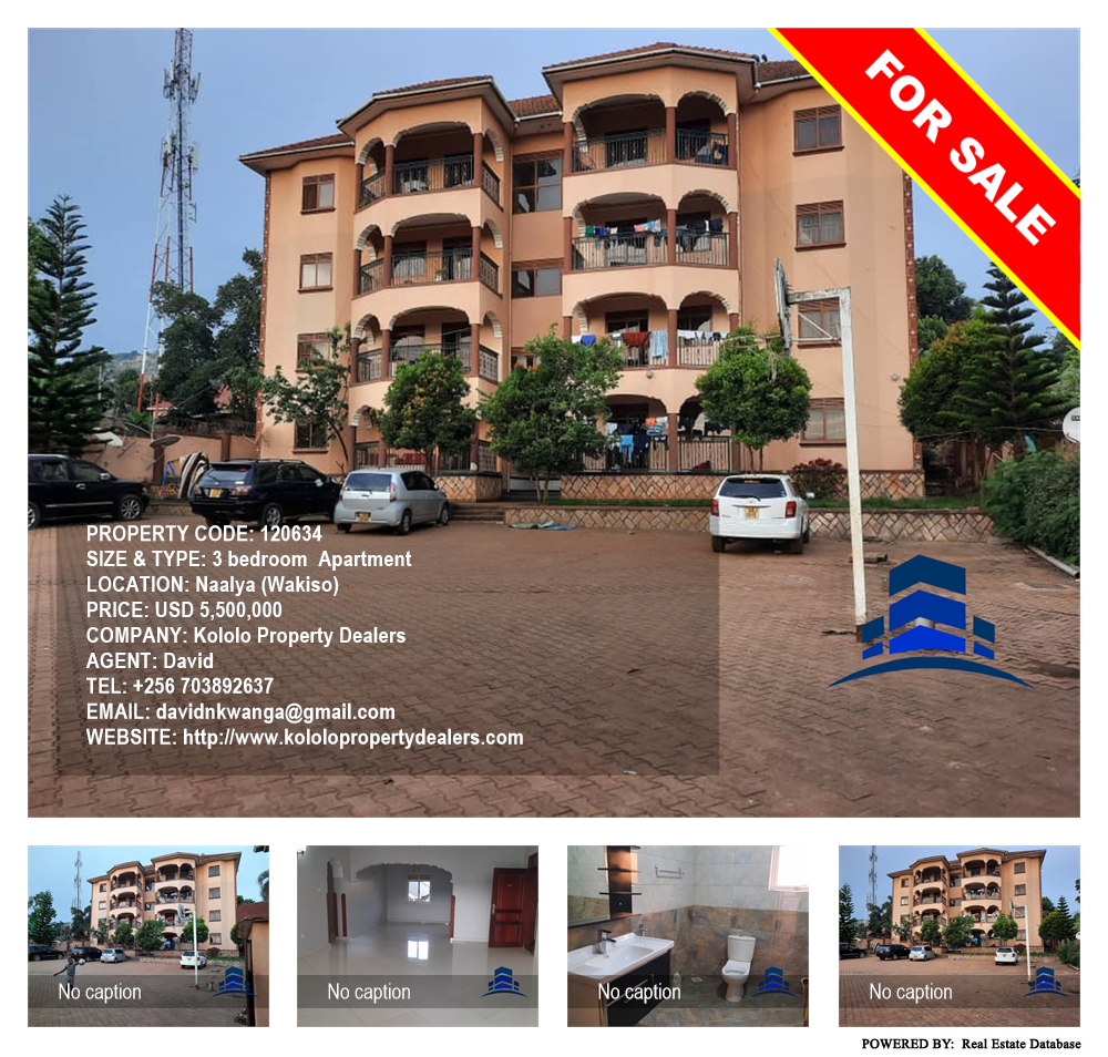 3 bedroom Apartment  for sale in Naalya Wakiso Uganda, code: 120634