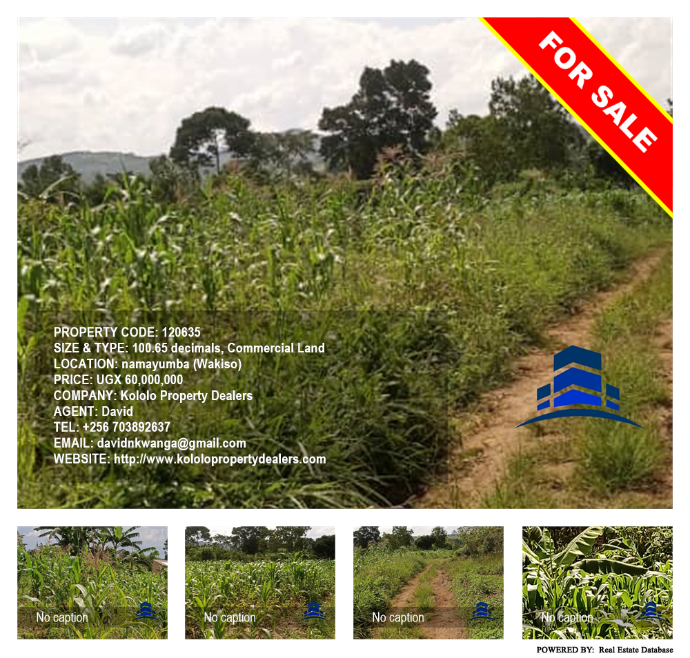Commercial Land  for sale in Namayumba Wakiso Uganda, code: 120635