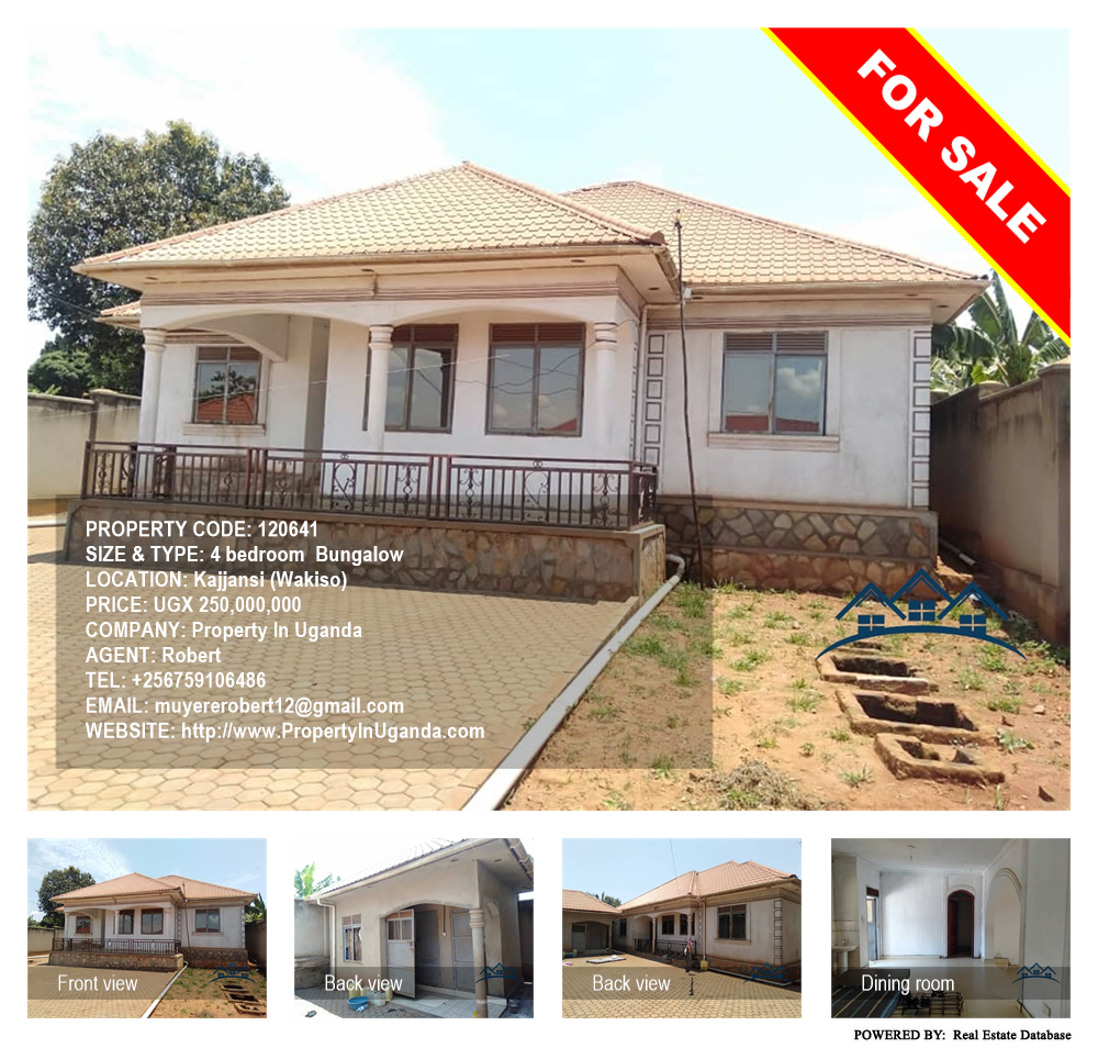 4 bedroom Bungalow  for sale in Kajjansi Wakiso Uganda, code: 120641