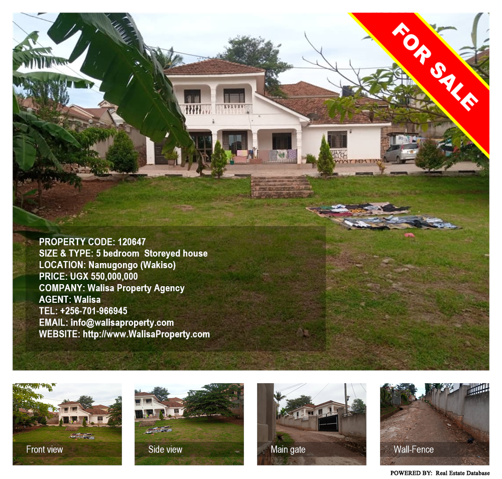 5 bedroom Storeyed house  for sale in Namugongo Wakiso Uganda, code: 120647