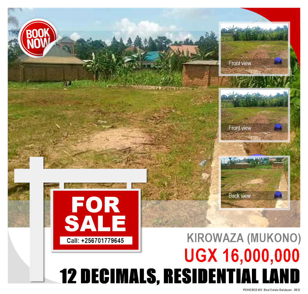 Residential Land  for sale in Kirowaza Mukono Uganda, code: 120672
