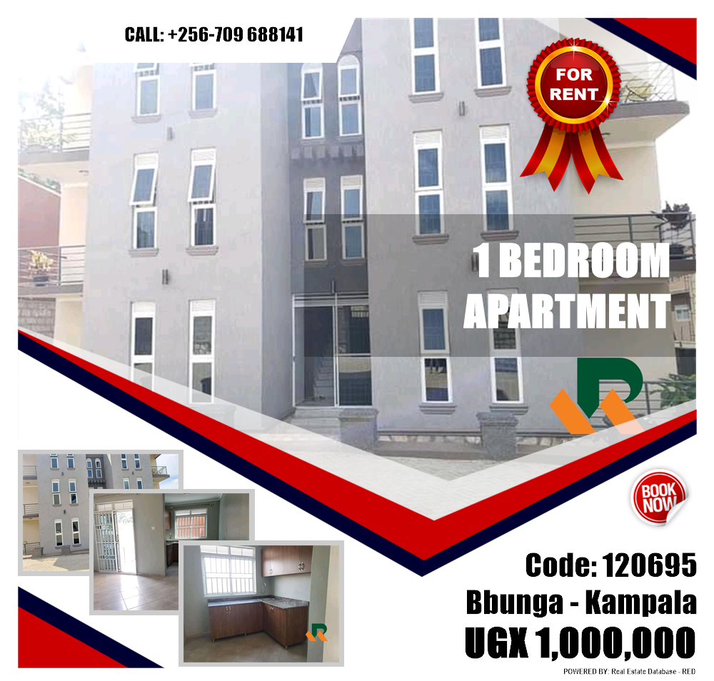 1 bedroom Apartment  for rent in Bbunga Kampala Uganda, code: 120695