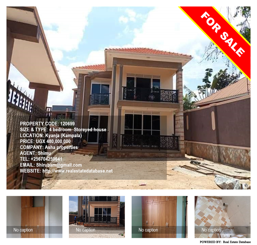 4 bedroom Storeyed house  for sale in Kyanja Kampala Uganda, code: 120699