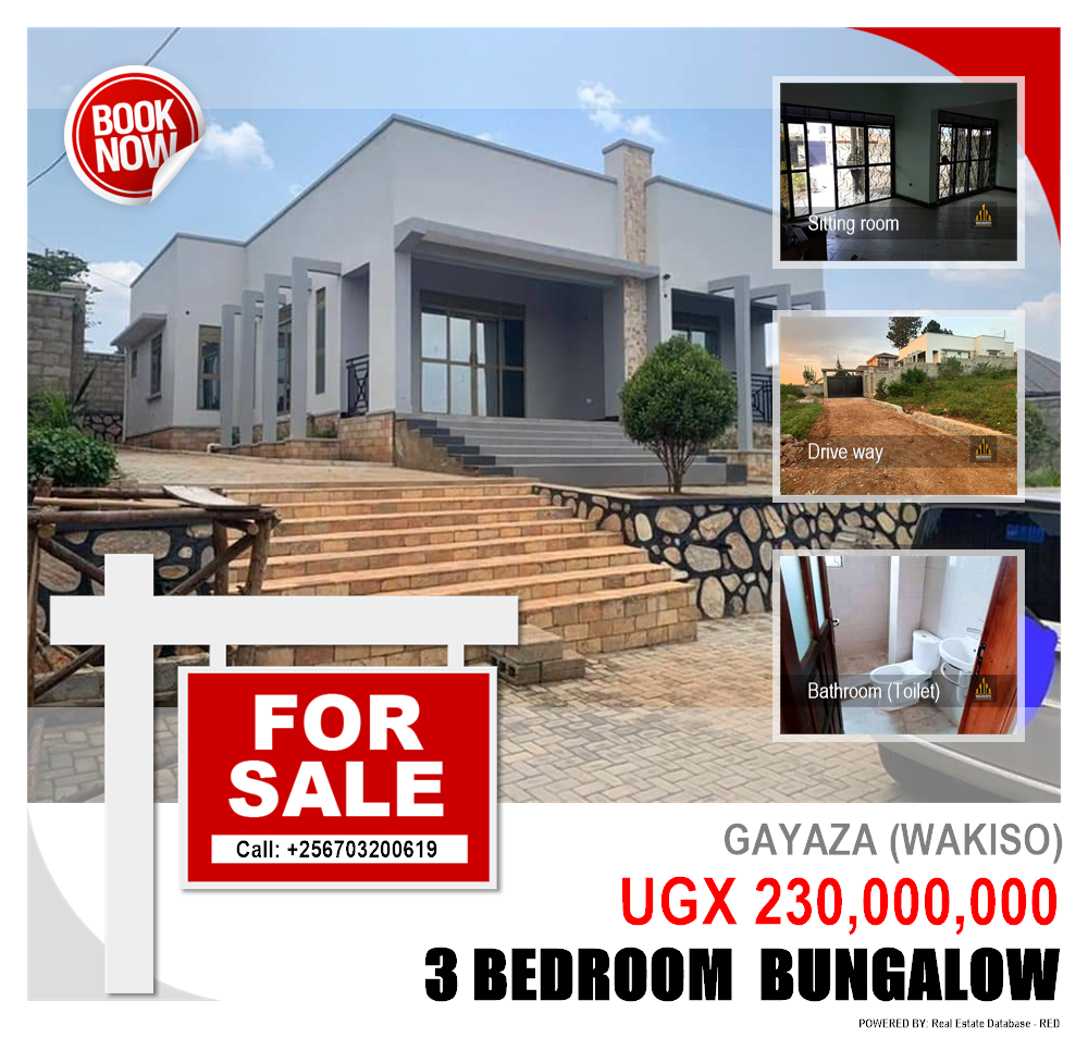 3 bedroom Bungalow  for sale in Gayaza Wakiso Uganda, code: 120729