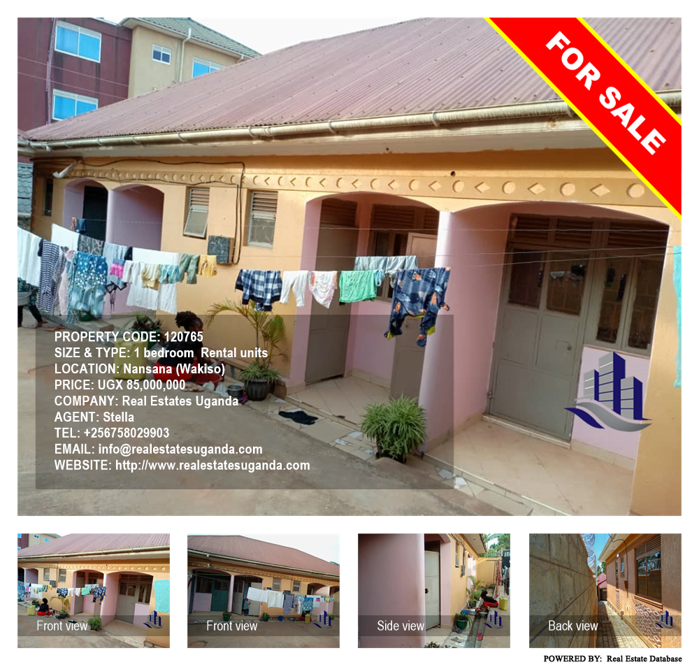 1 bedroom Rental units  for sale in Nansana Wakiso Uganda, code: 120765