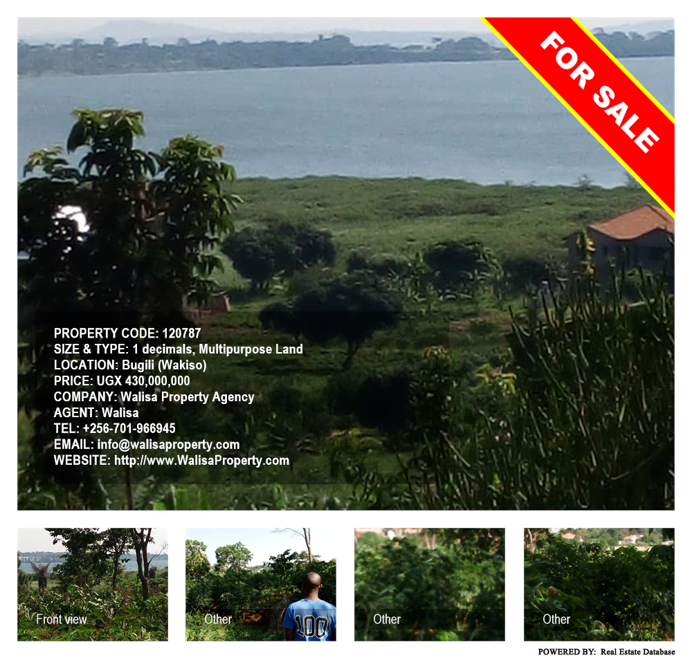 Multipurpose Land  for sale in Bugiri Wakiso Uganda, code: 120787