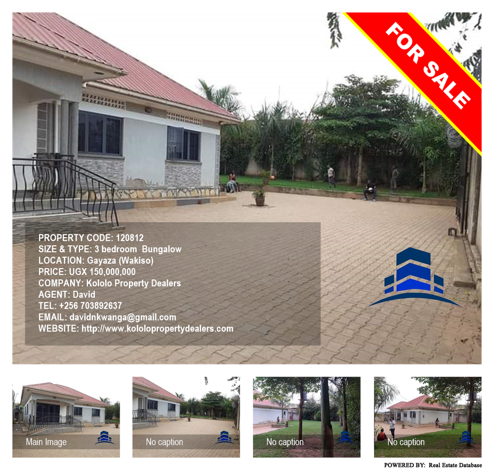 3 bedroom Bungalow  for sale in Gayaza Wakiso Uganda, code: 120812