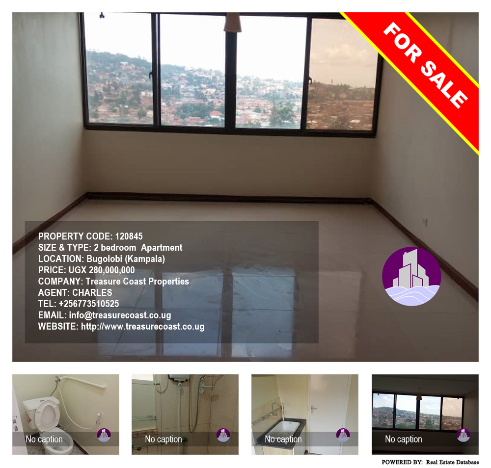 2 bedroom Apartment  for sale in Bugoloobi Kampala Uganda, code: 120845