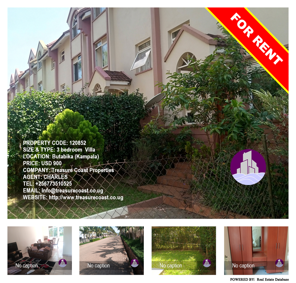3 bedroom Villa  for rent in Butabika Kampala Uganda, code: 120852