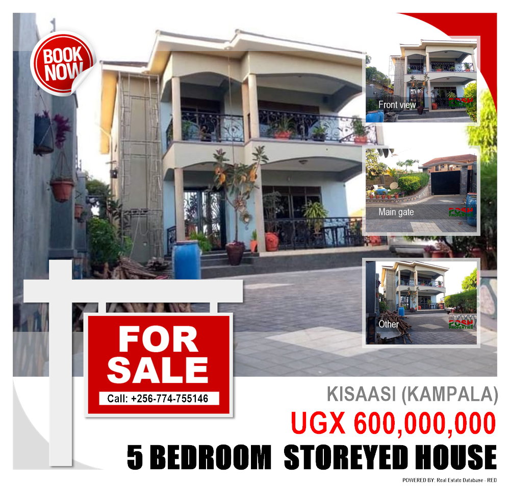 5 bedroom Storeyed house  for sale in Kisaasi Kampala Uganda, code: 120856