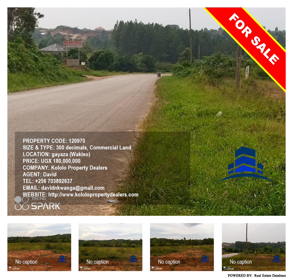 Commercial Land  for sale in Gayaza Wakiso Uganda, code: 120970