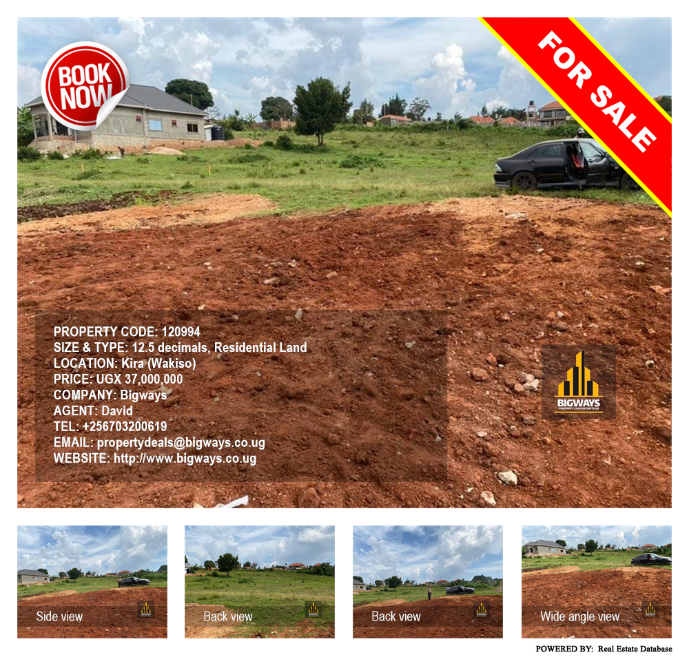 Residential Land  for sale in Kira Wakiso Uganda, code: 120994