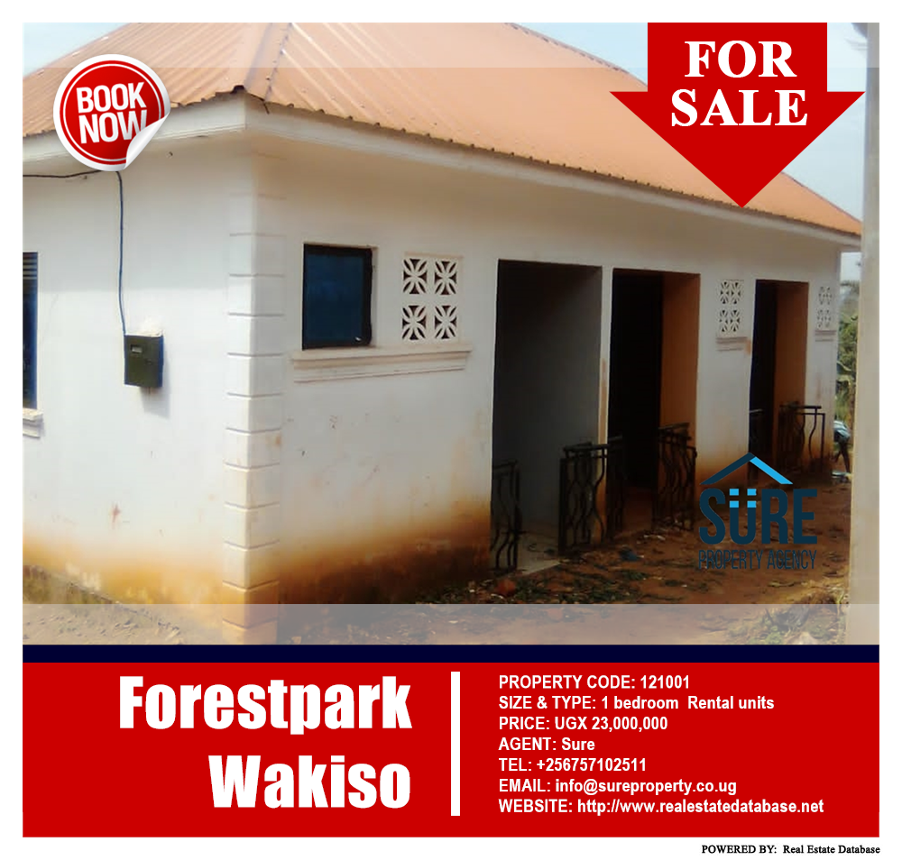 1 bedroom Rental units  for sale in Forestpark Wakiso Uganda, code: 121001