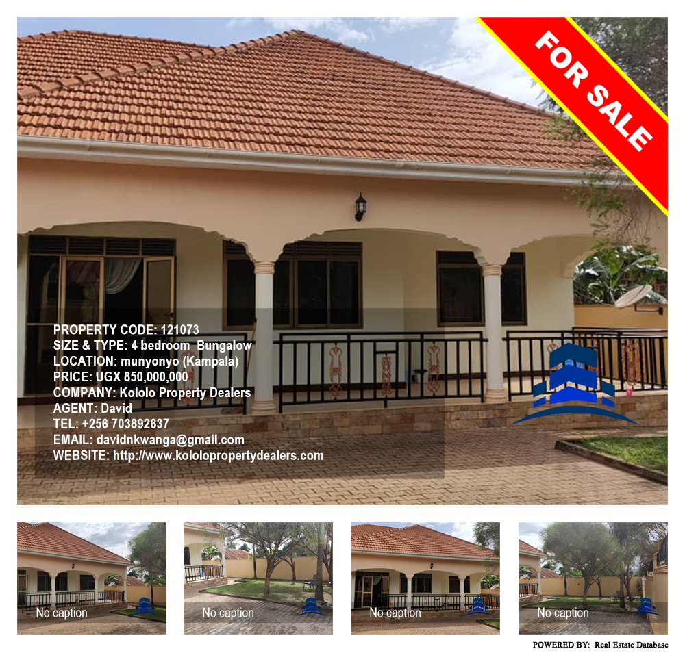 4 bedroom Bungalow  for sale in Munyonyo Kampala Uganda, code: 121073