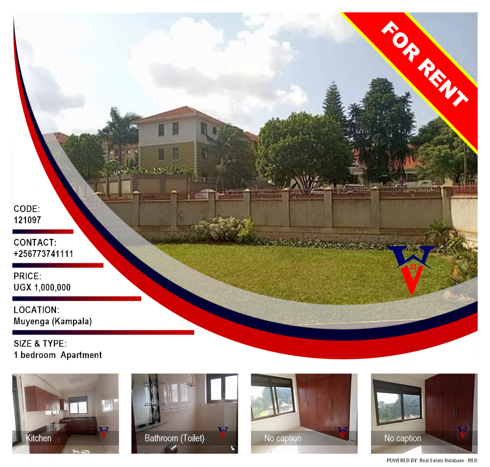 1 bedroom Apartment  for rent in Muyenga Kampala Uganda, code: 121097
