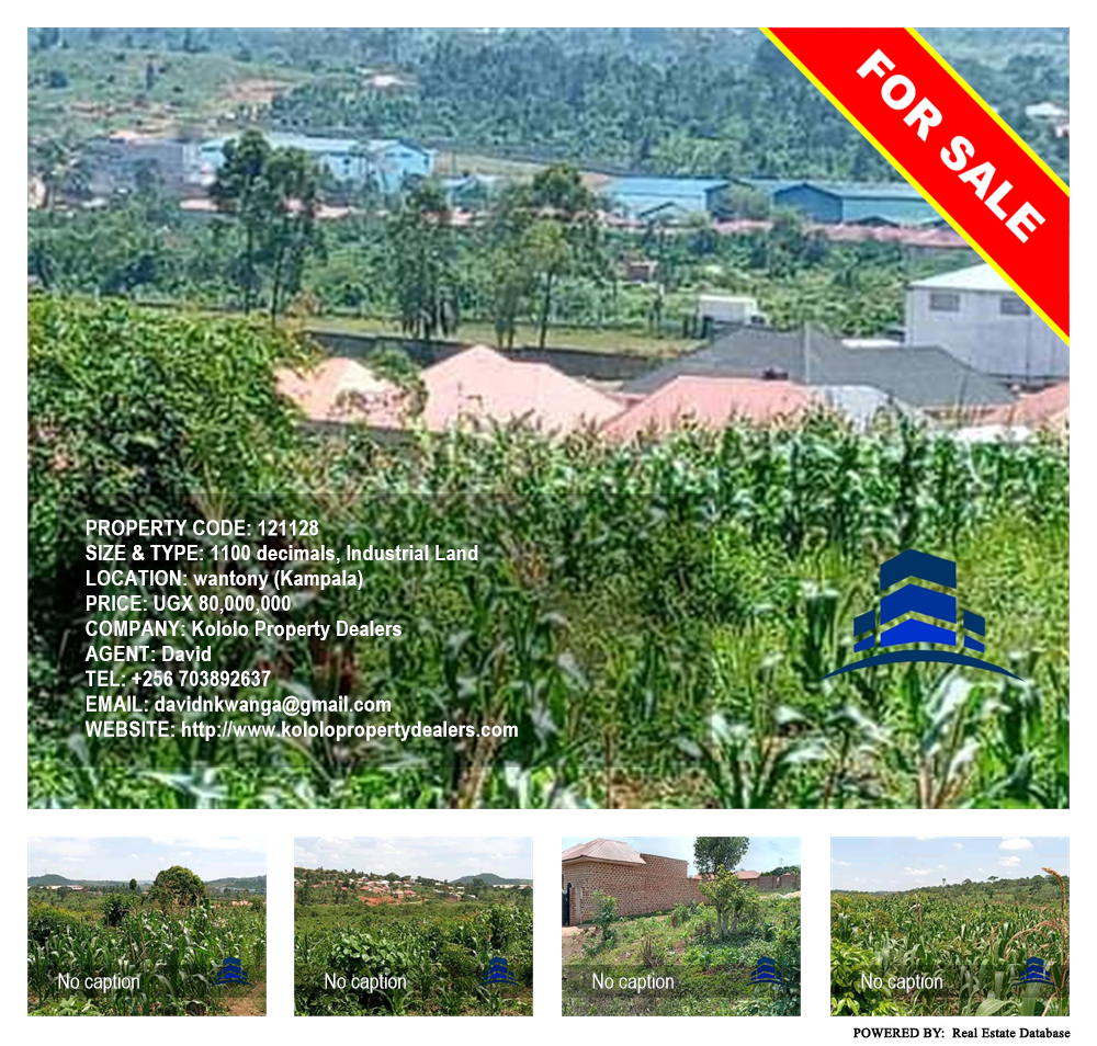Industrial Land  for sale in Wantoni Kampala Uganda, code: 121128