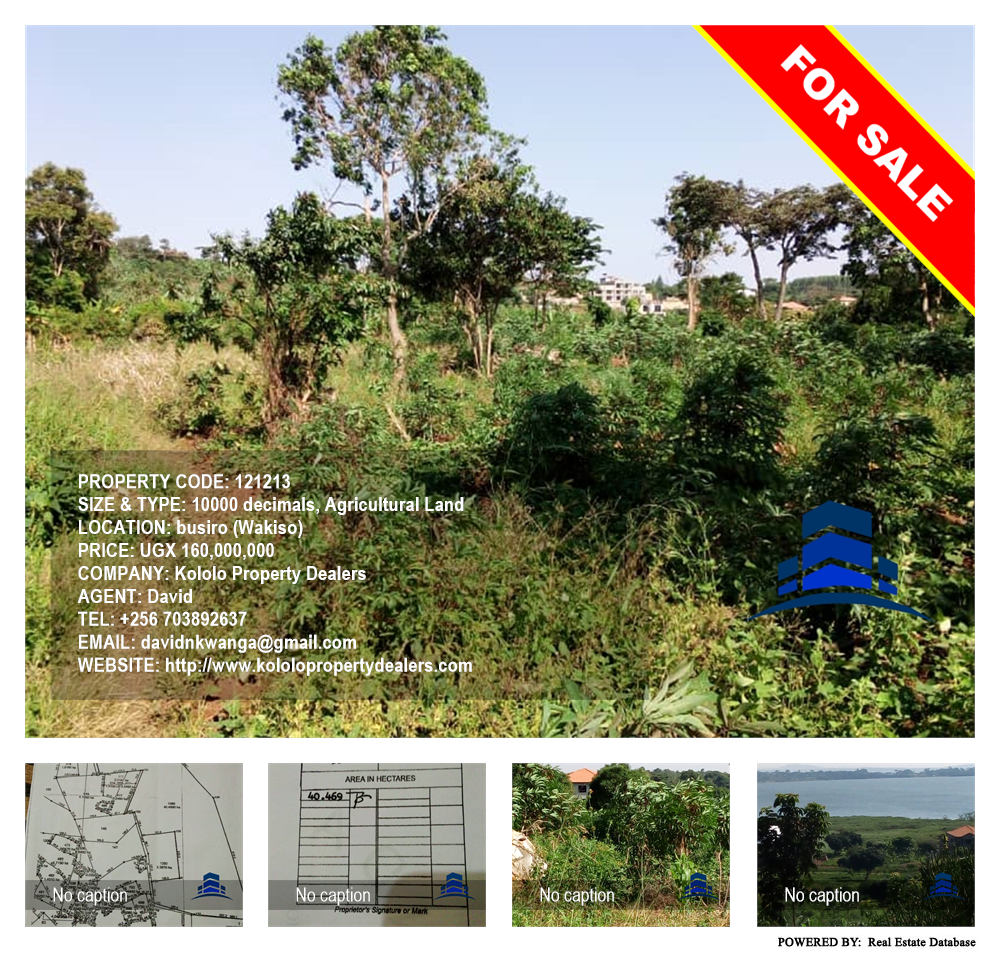 Agricultural Land  for sale in Busiro Wakiso Uganda, code: 121213