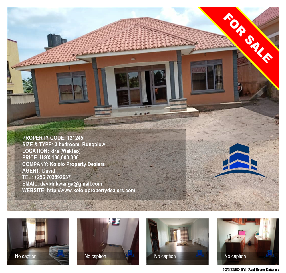 3 bedroom Bungalow  for sale in Kira Wakiso Uganda, code: 121245