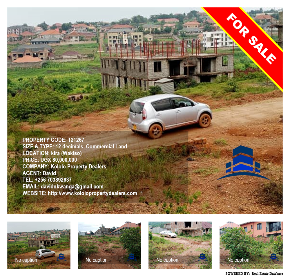 Commercial Land  for sale in Kira Wakiso Uganda, code: 121267