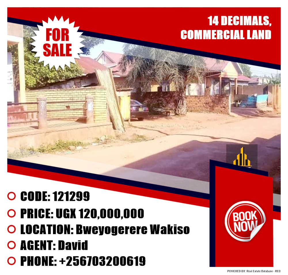 Commercial Land  for sale in Bweyogerere Wakiso Uganda, code: 121299