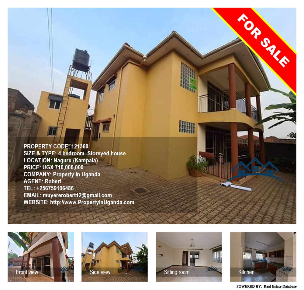 4 bedroom Storeyed house  for sale in Naguru Kampala Uganda, code: 121360