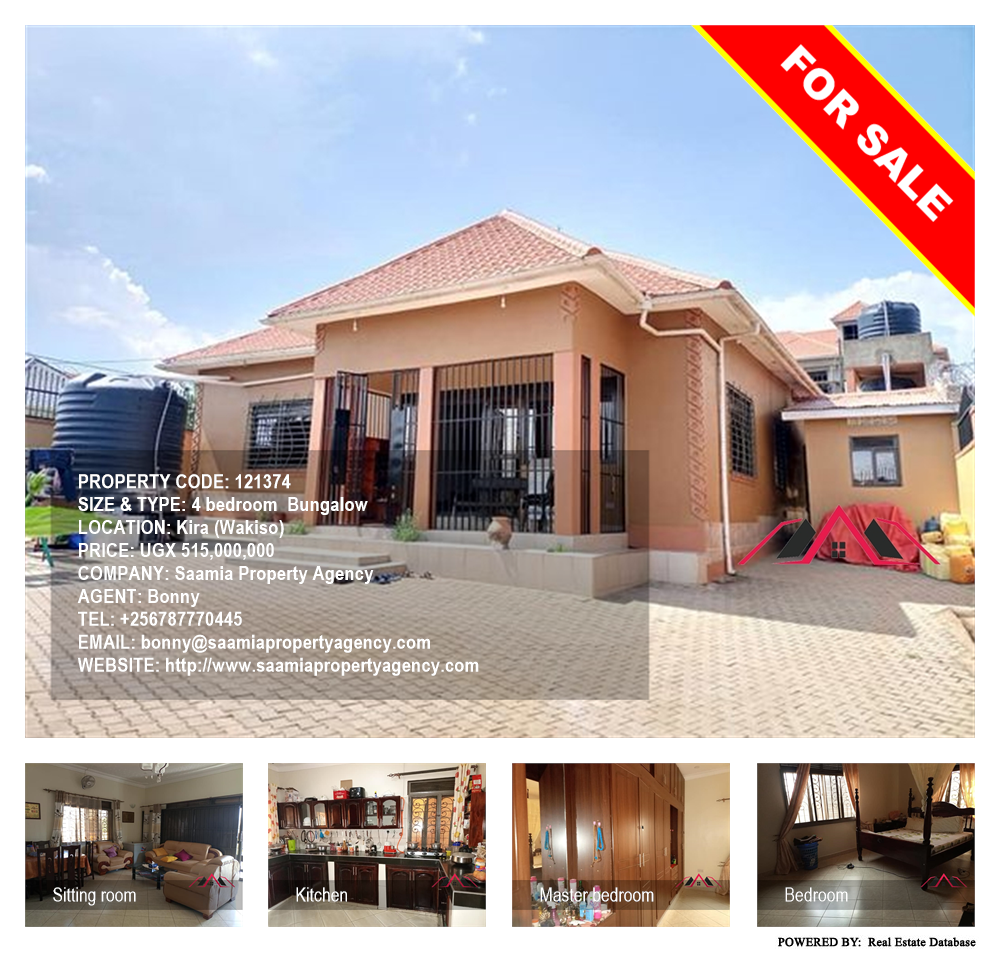 4 bedroom Bungalow  for sale in Kira Wakiso Uganda, code: 121374