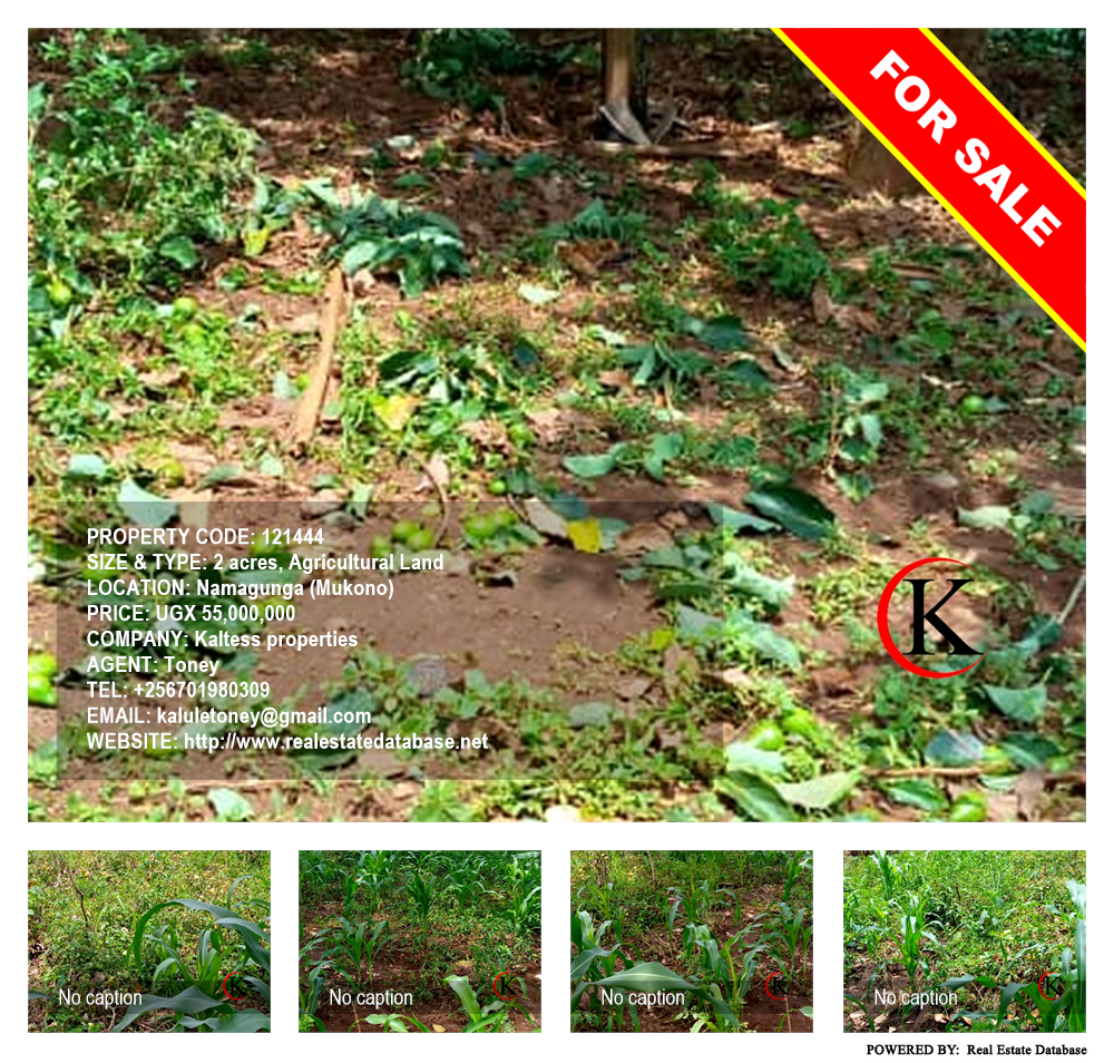 Agricultural Land  for sale in Namagunga Mukono Uganda, code: 121444