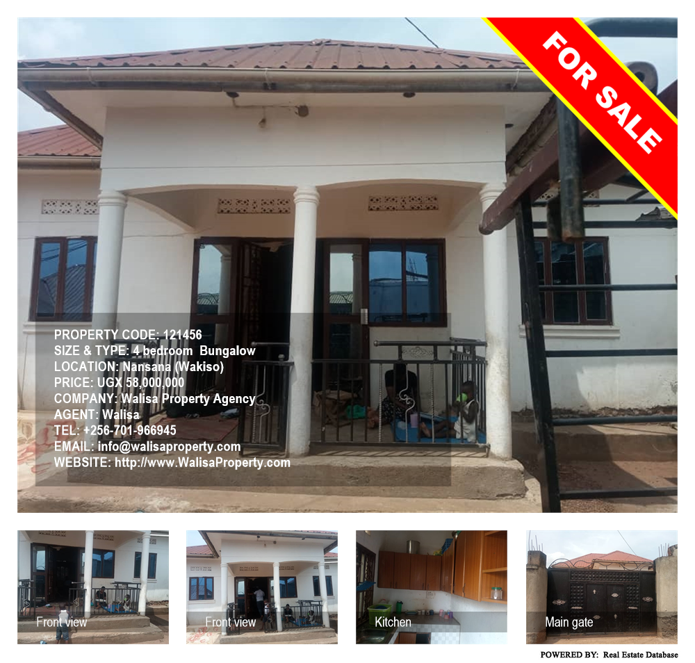 4 bedroom Bungalow  for sale in Nansana Wakiso Uganda, code: 121456