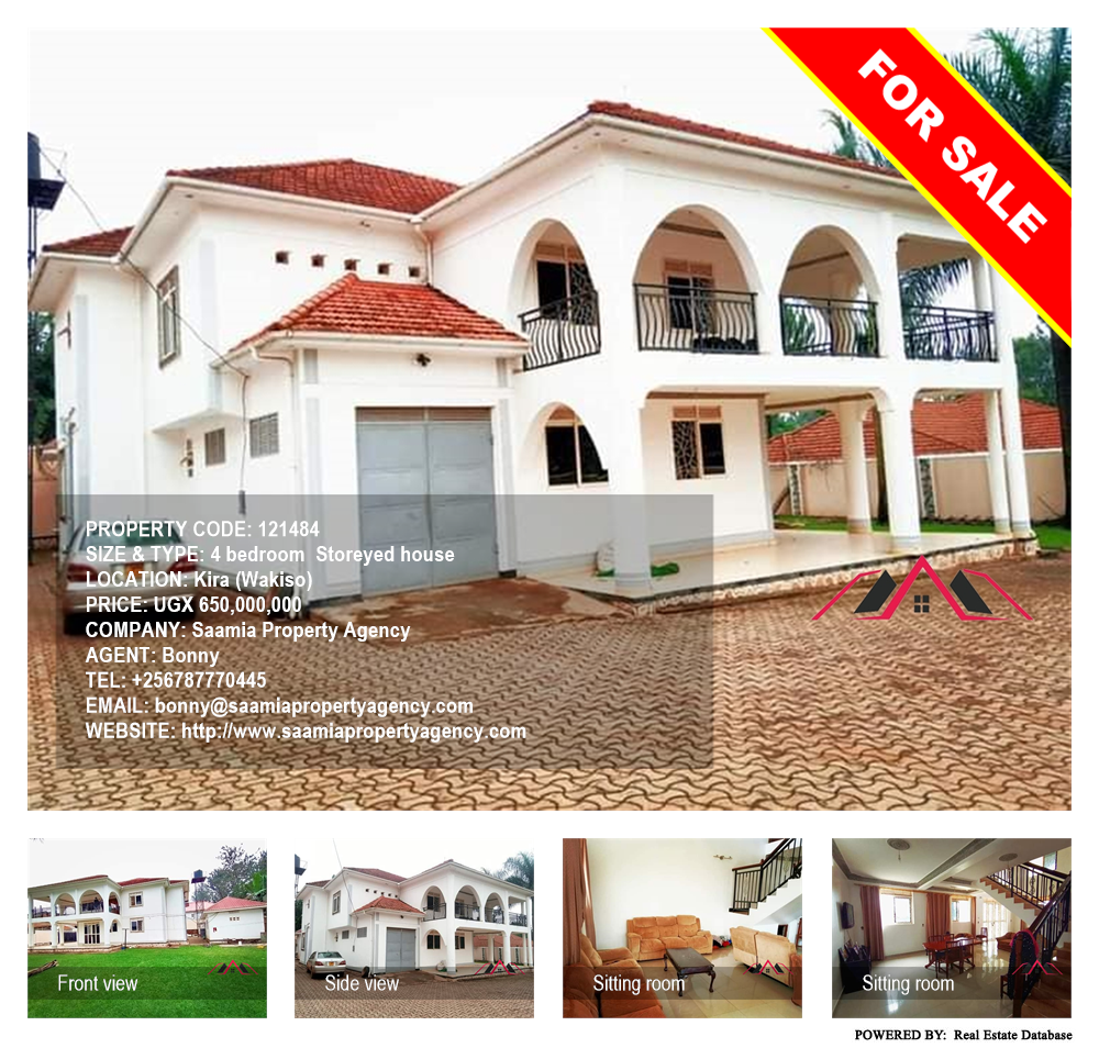 4 bedroom Storeyed house  for sale in Kira Wakiso Uganda, code: 121484