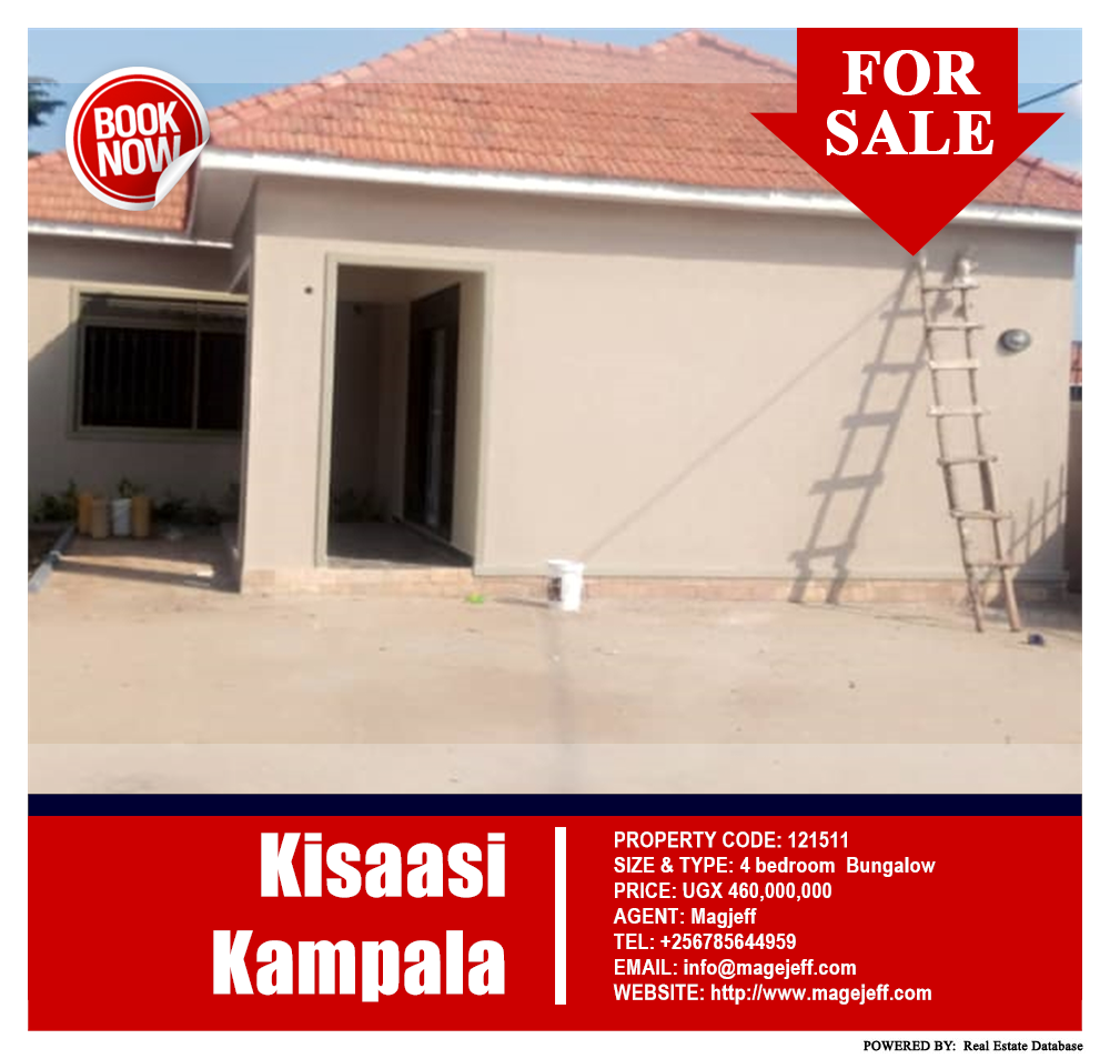 4 bedroom Bungalow  for sale in Kisaasi Kampala Uganda, code: 121511