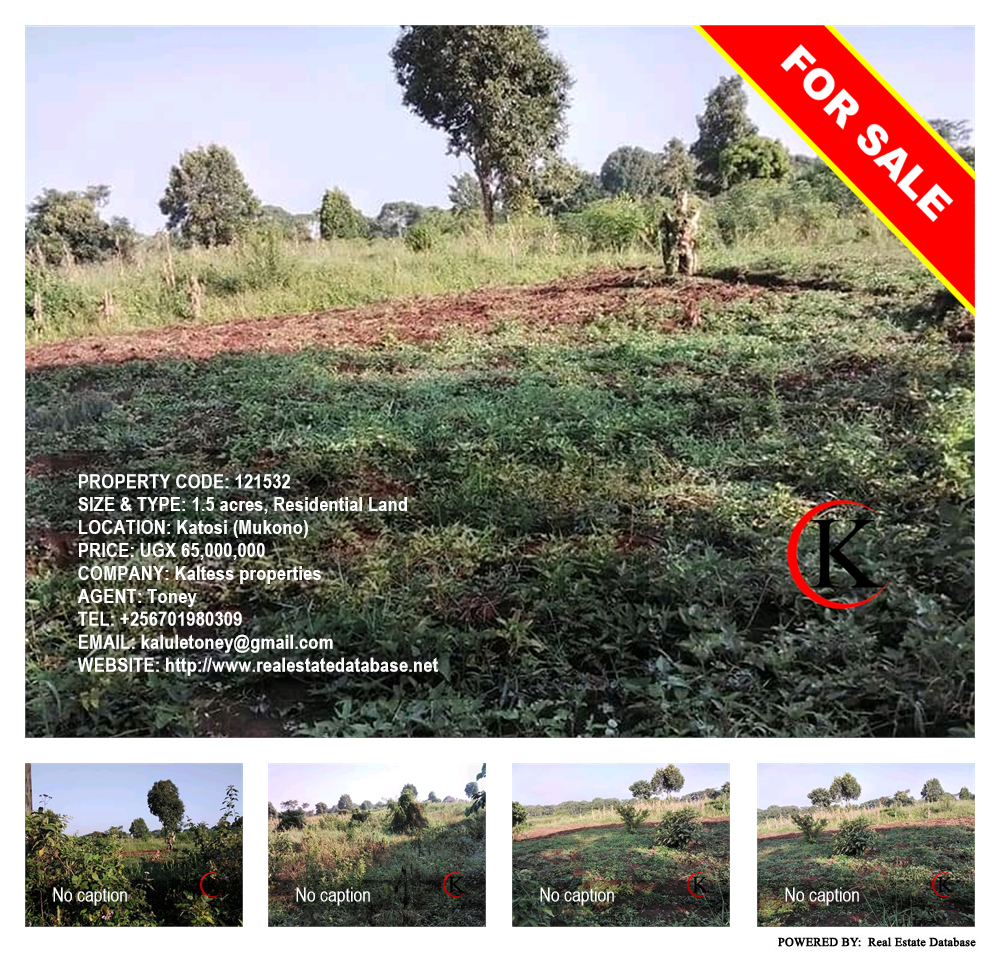 Residential Land  for sale in Katosi Mukono Uganda, code: 121532