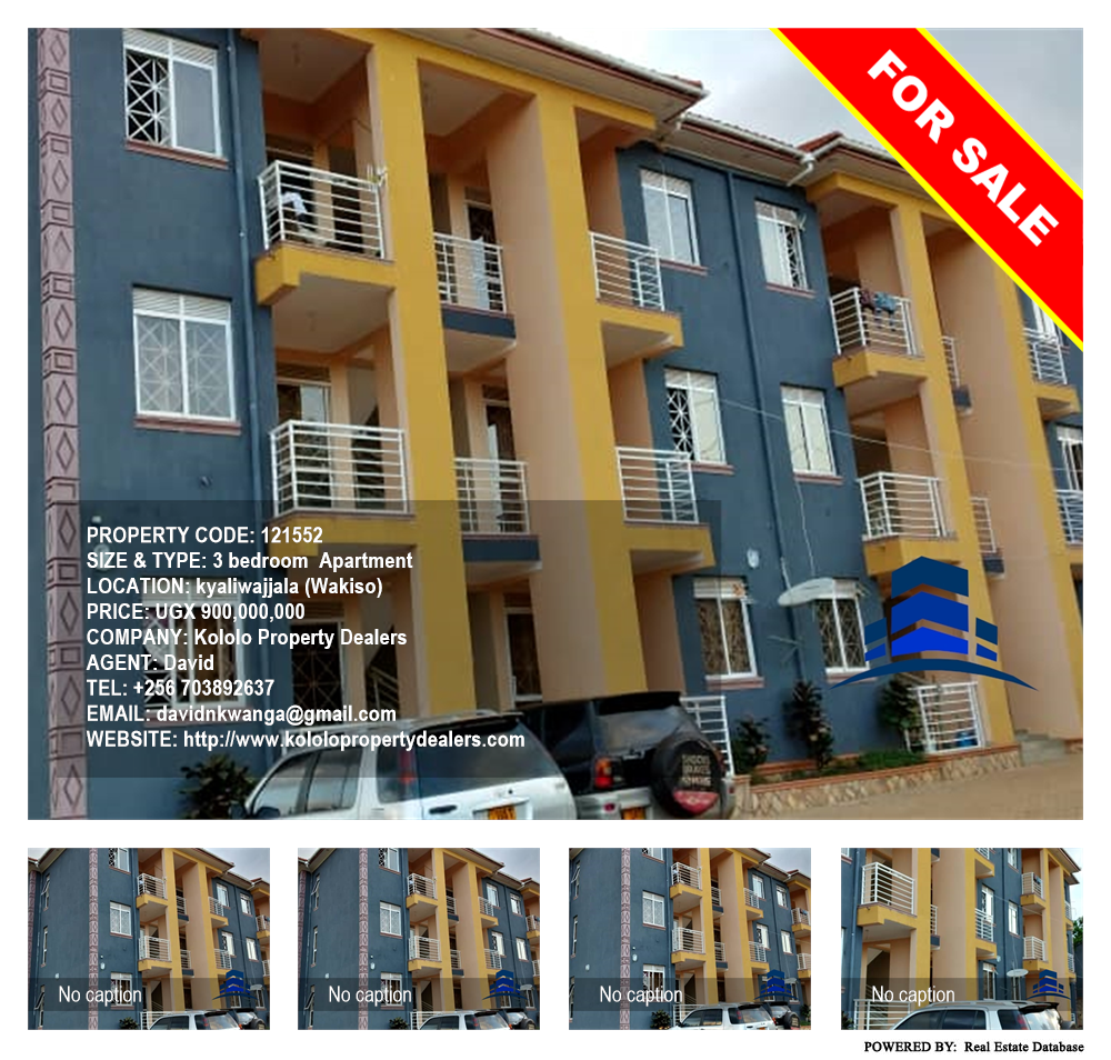 3 bedroom Apartment  for sale in Kyaliwajjala Wakiso Uganda, code: 121552