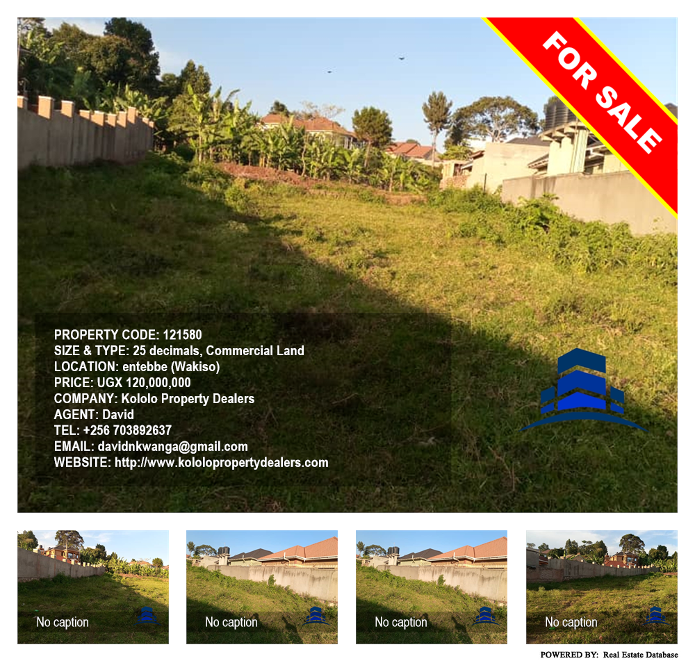 Commercial Land  for sale in Entebbe Wakiso Uganda, code: 121580