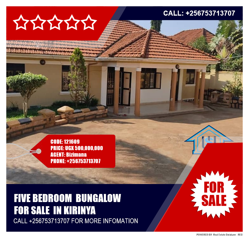 5 bedroom Bungalow  for sale in Kirinya Wakiso Uganda, code: 121609