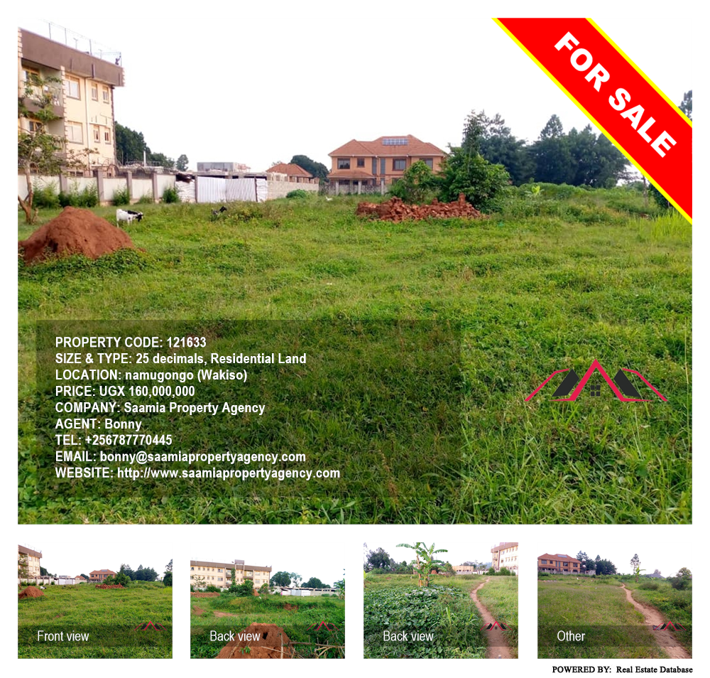 Residential Land  for sale in Namugongo Wakiso Uganda, code: 121633