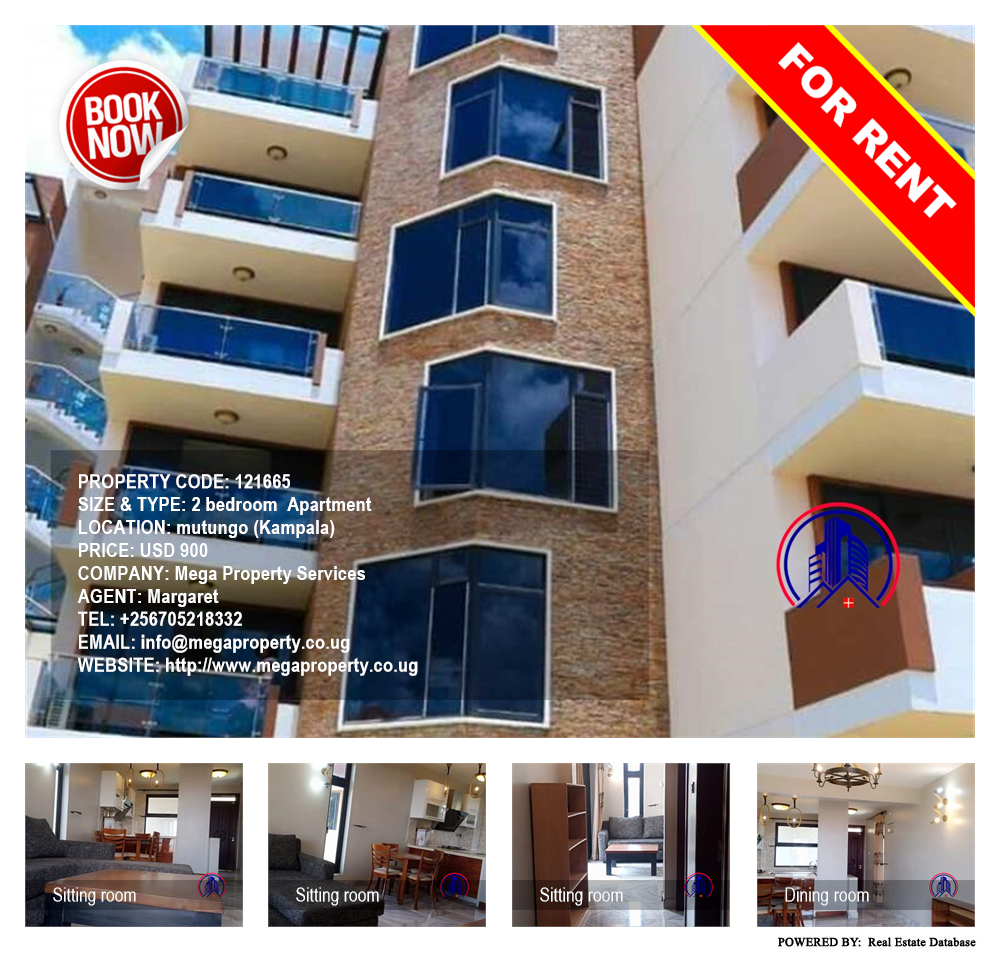 2 bedroom Apartment  for rent in Mutungo Kampala Uganda, code: 121665