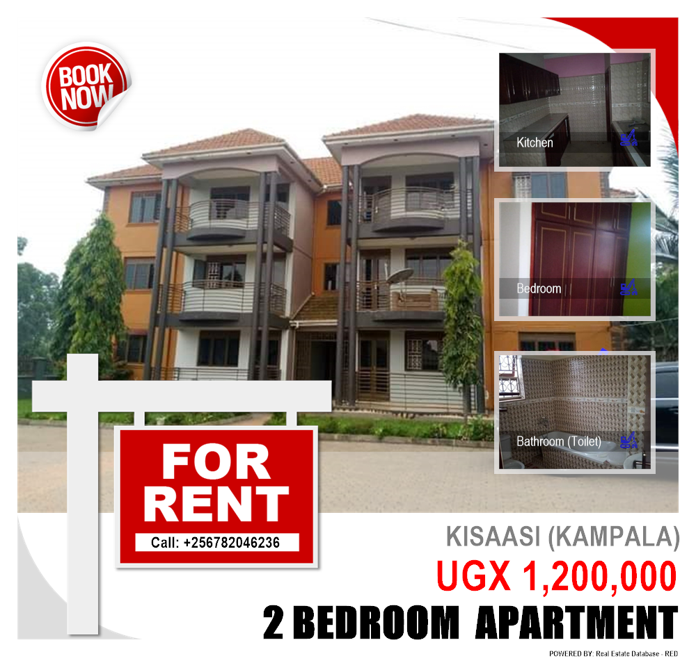 2 bedroom Apartment  for rent in Kisaasi Kampala Uganda, code: 121676