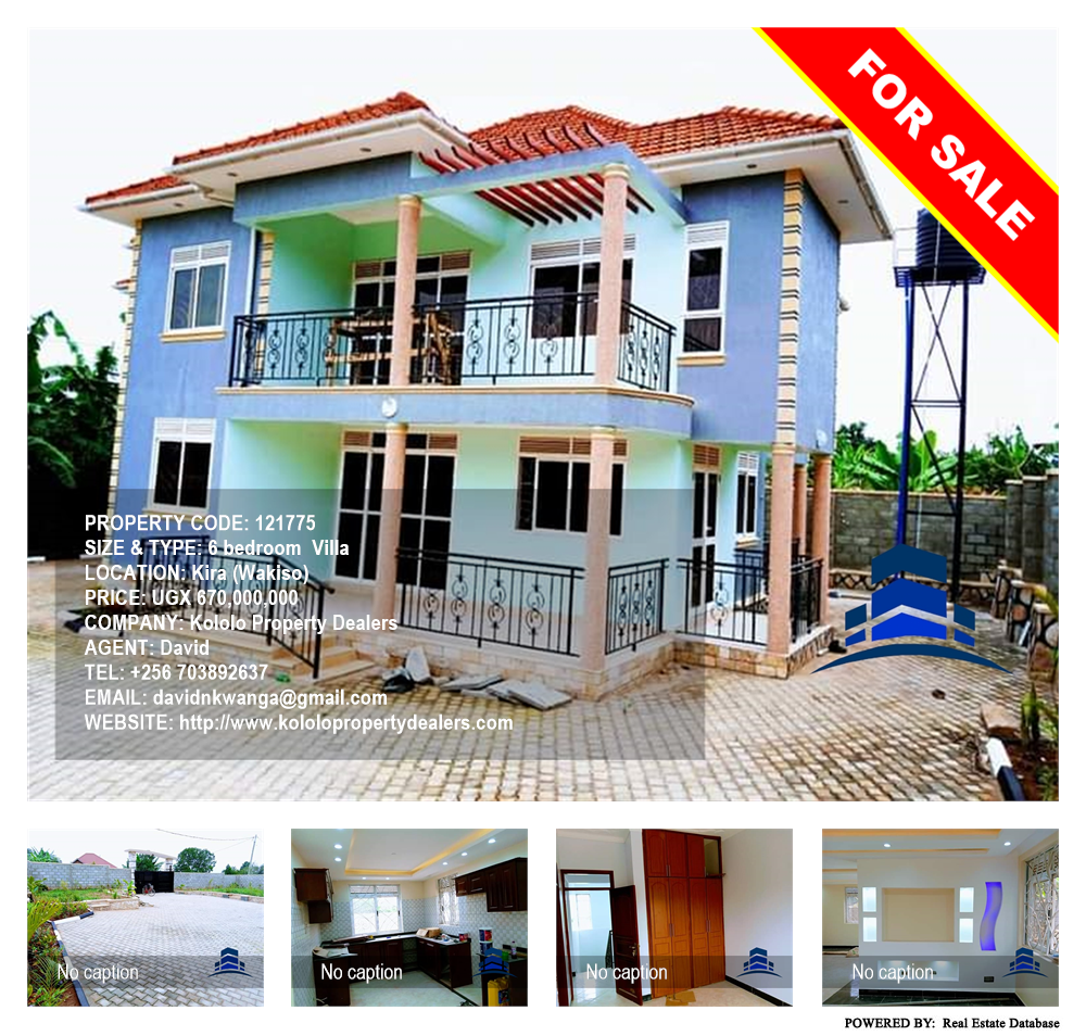 6 bedroom Villa  for sale in Kira Wakiso Uganda, code: 121775