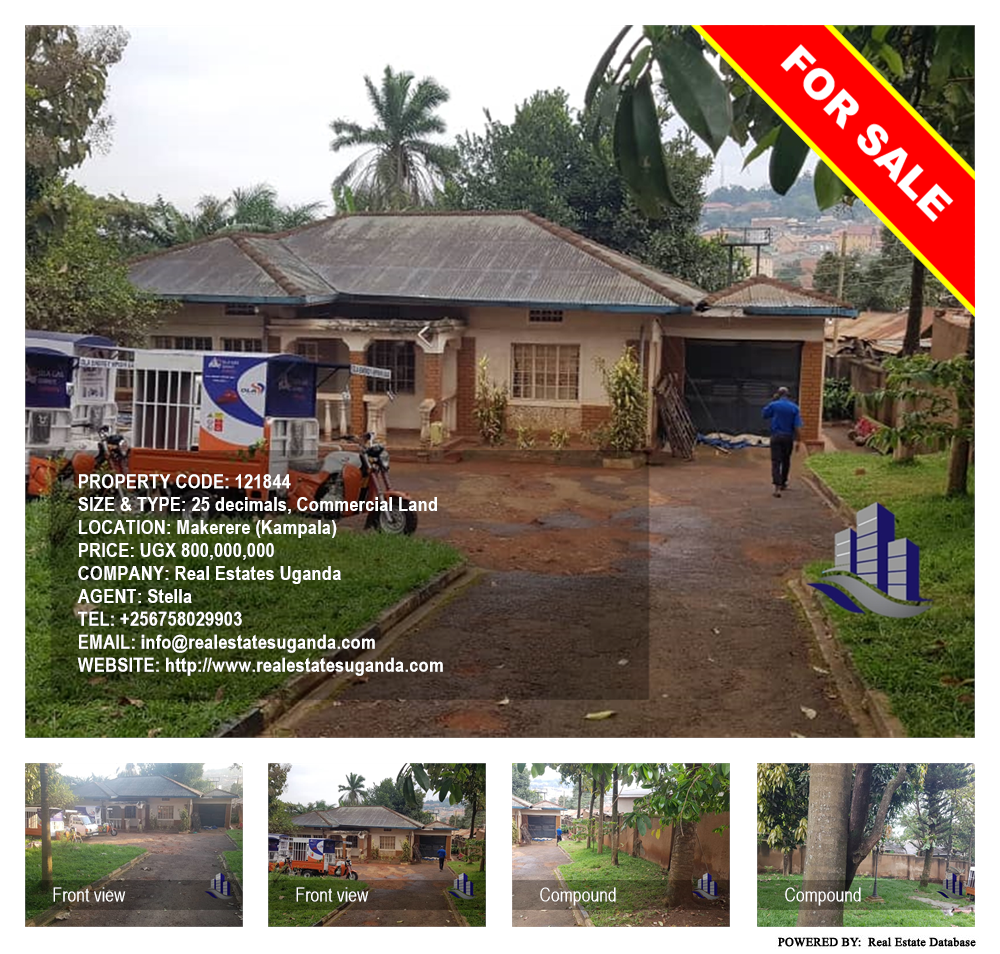 Commercial Land  for sale in Makerere Kampala Uganda, code: 121844