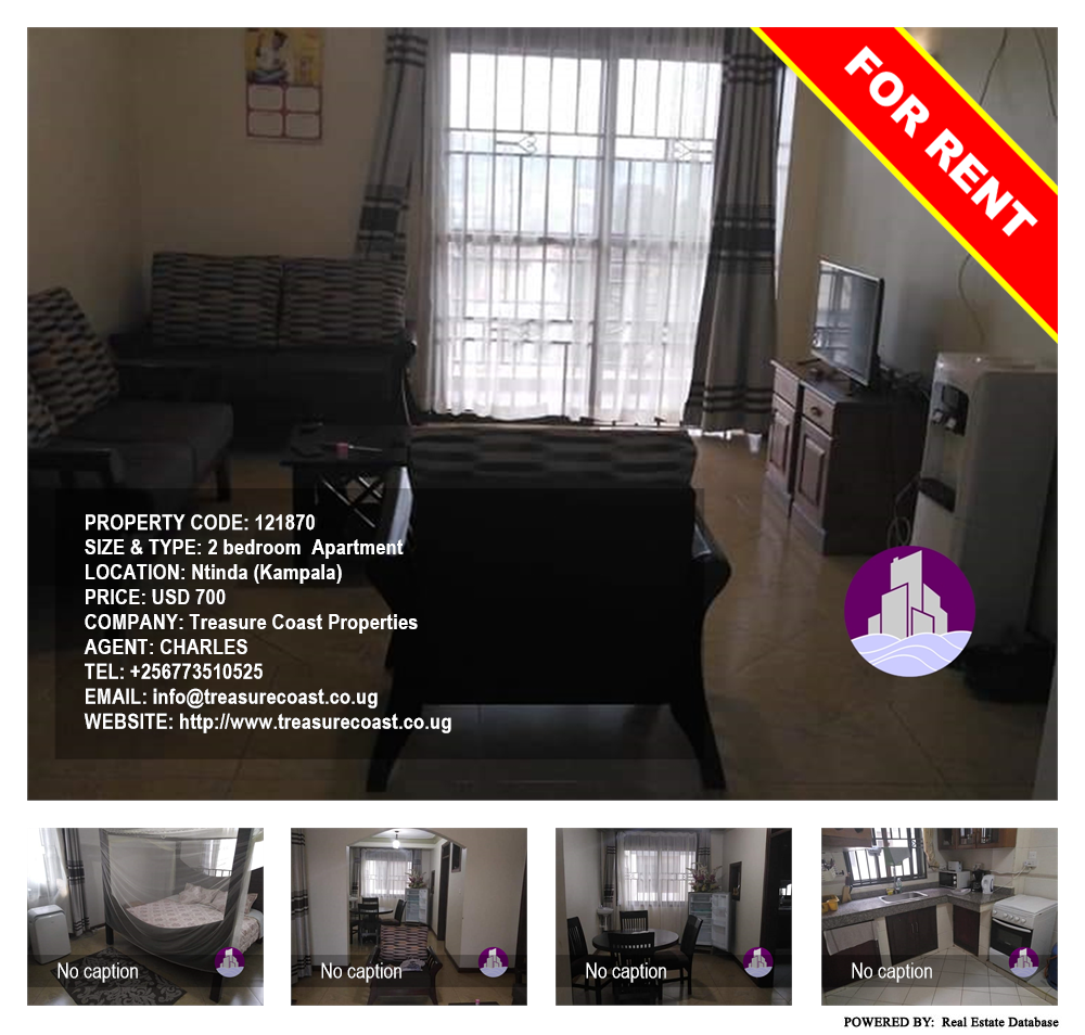 2 bedroom Apartment  for rent in Ntinda Kampala Uganda, code: 121870